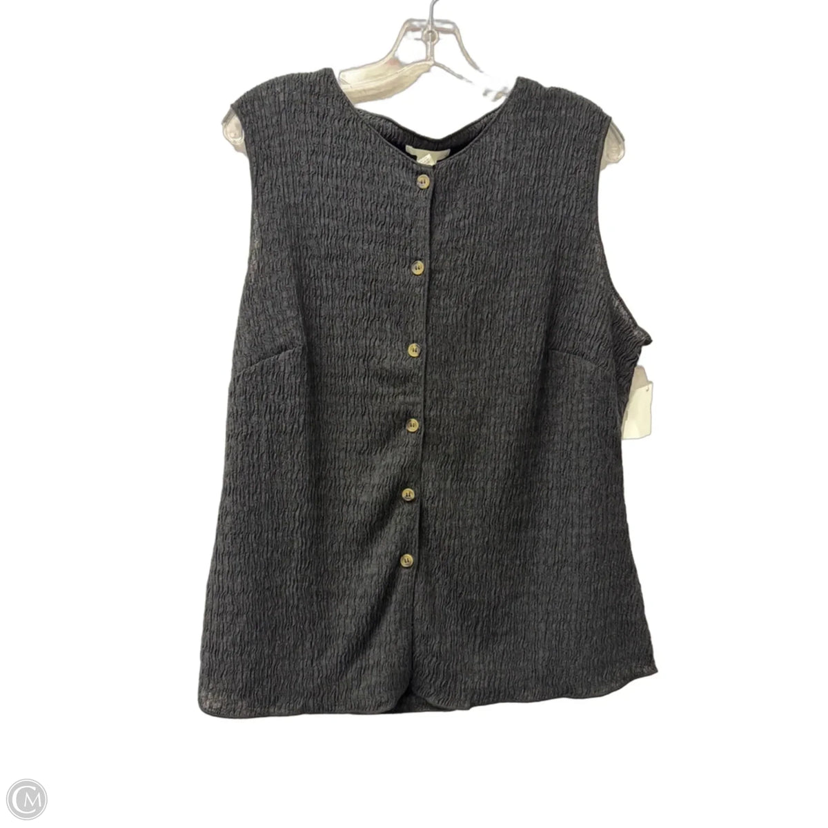 Top Sleeveless By H&m In Black, Size: Xl