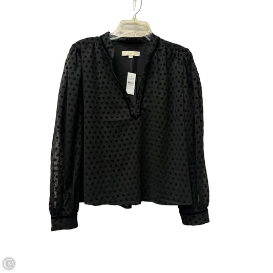Top Long Sleeve By Loft In Black, Size: Xl