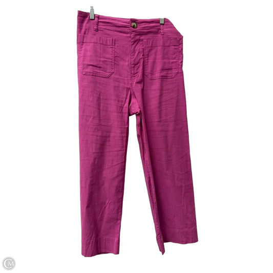 Pants Cropped By Maeve In Pink, Size: 12