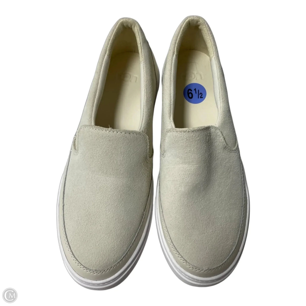 Shoes Designer By Ugg In Cream, Size: 6.5