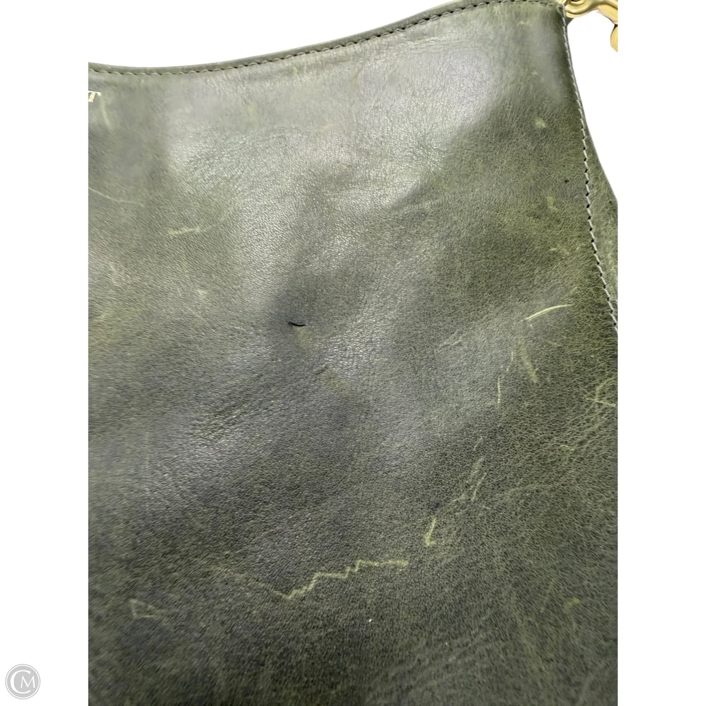 Handbag Leather By Fount, Size: Medium