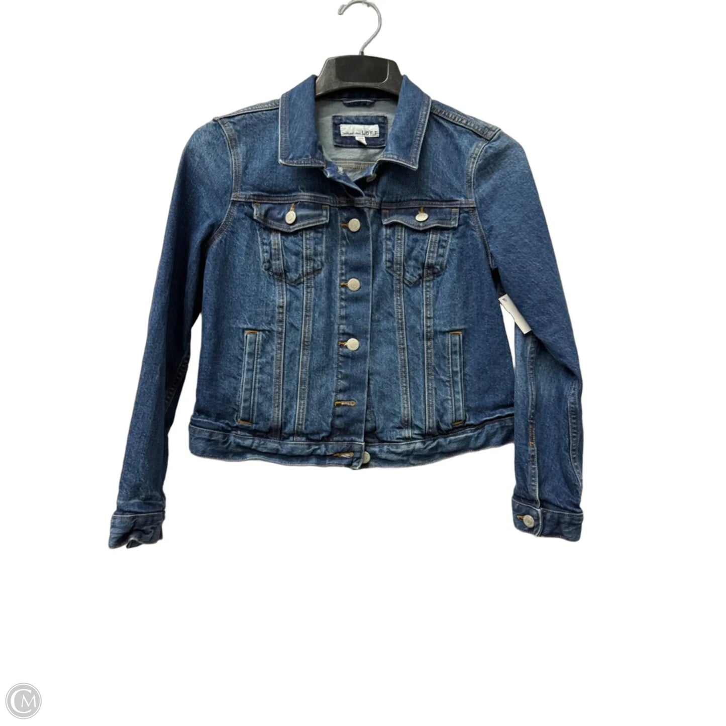 Jacket Denim By Loft In Blue Denim, Size: S
