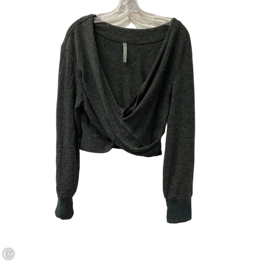 Top Long Sleeve By Anthropologie In Grey, Size: M