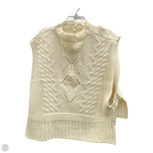 Vest Sweater By Marled In Cream, Size: L