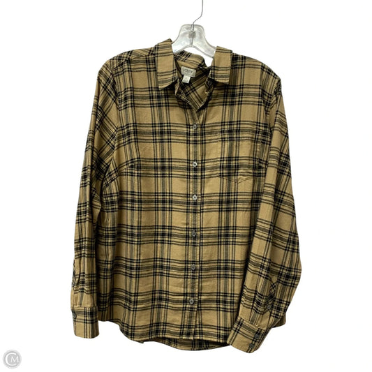 Top Long Sleeve By J. Crew In Tan, Size: L