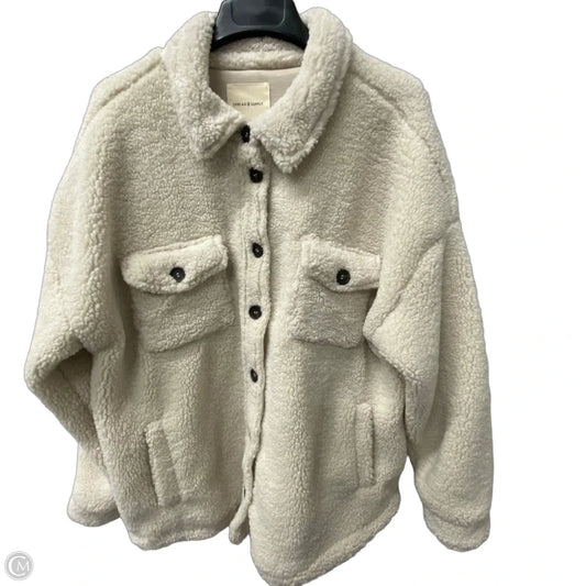Coat Other By Thread And Supply In Cream, Size: 1x