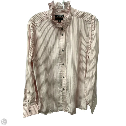 Top Long Sleeve By J. Crew In Pink, Size: L