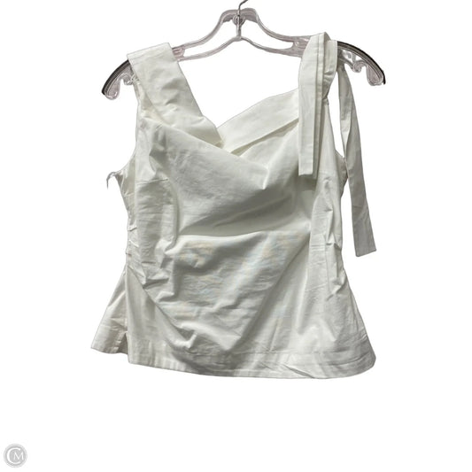 Top Sleeveless By Loft In White, Size: M