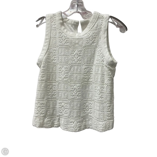 Top Sleeveless By Loft In White, Size: Sp