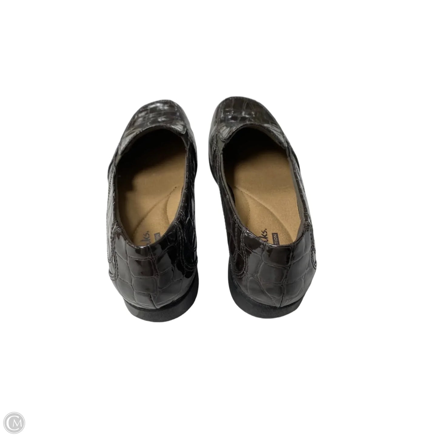 Shoes Flats By Clarks In Brown, Size: 5