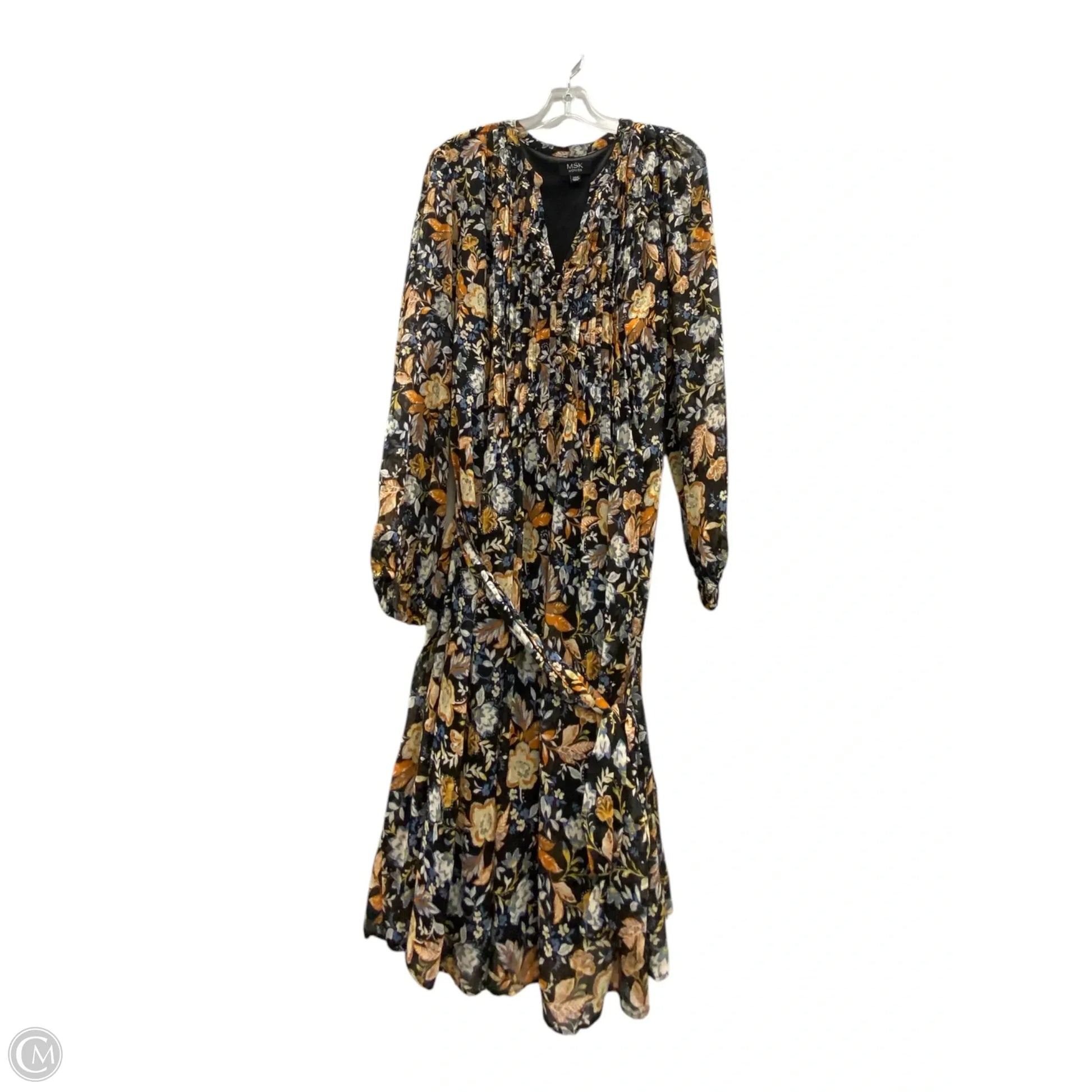 Dress Casual Midi By Msk In Multi-colored, Size: 24