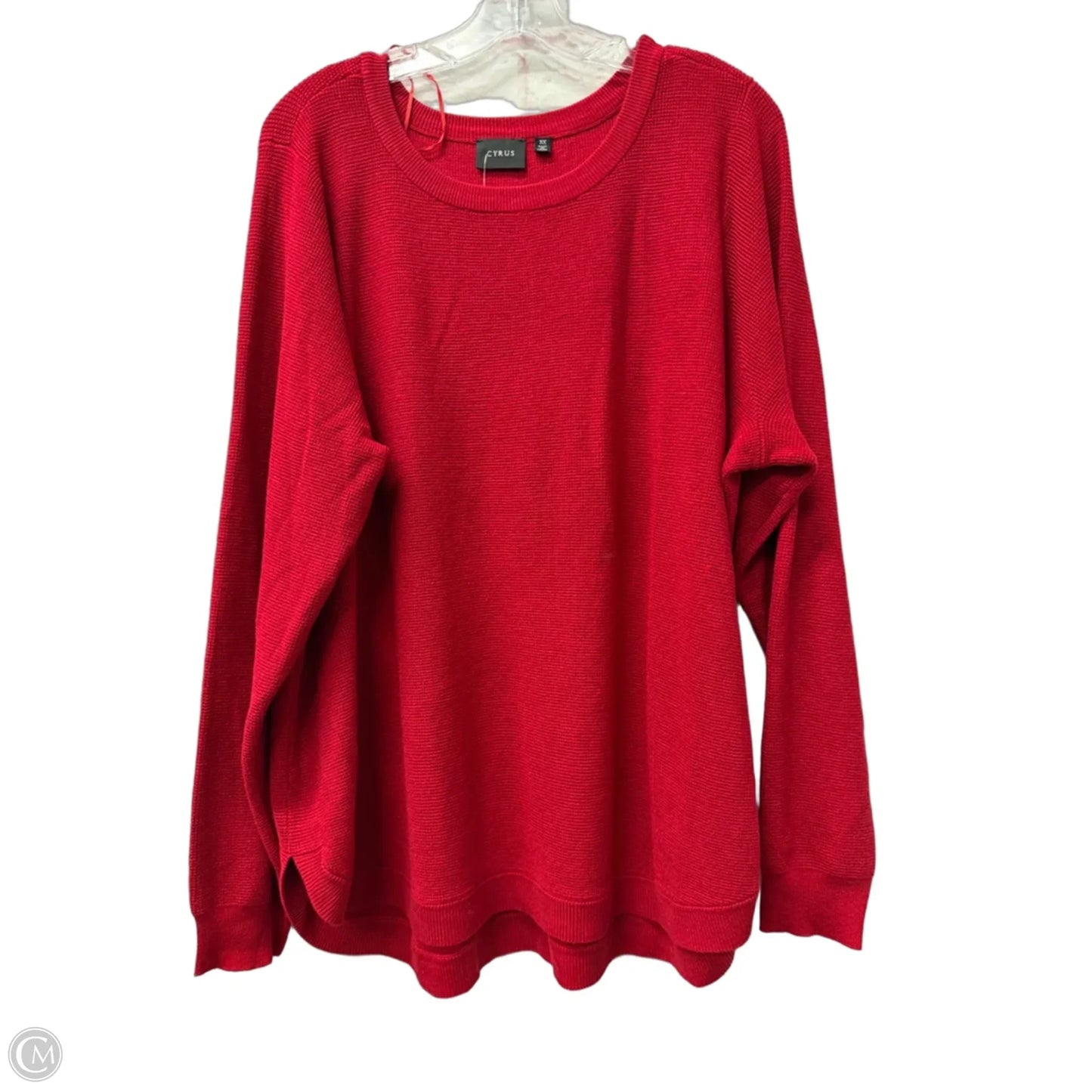 Top Long Sleeve By Cyrus In Red, Size: 3x