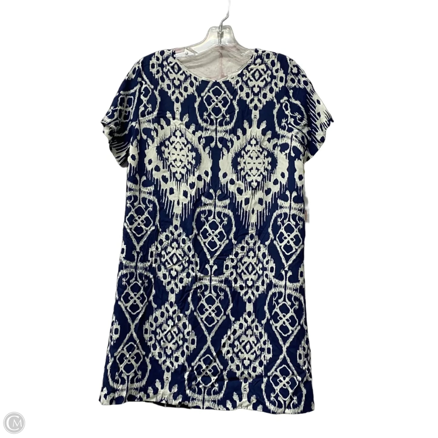 Dress Casual Short By Lucy In Blue & White, Size: M