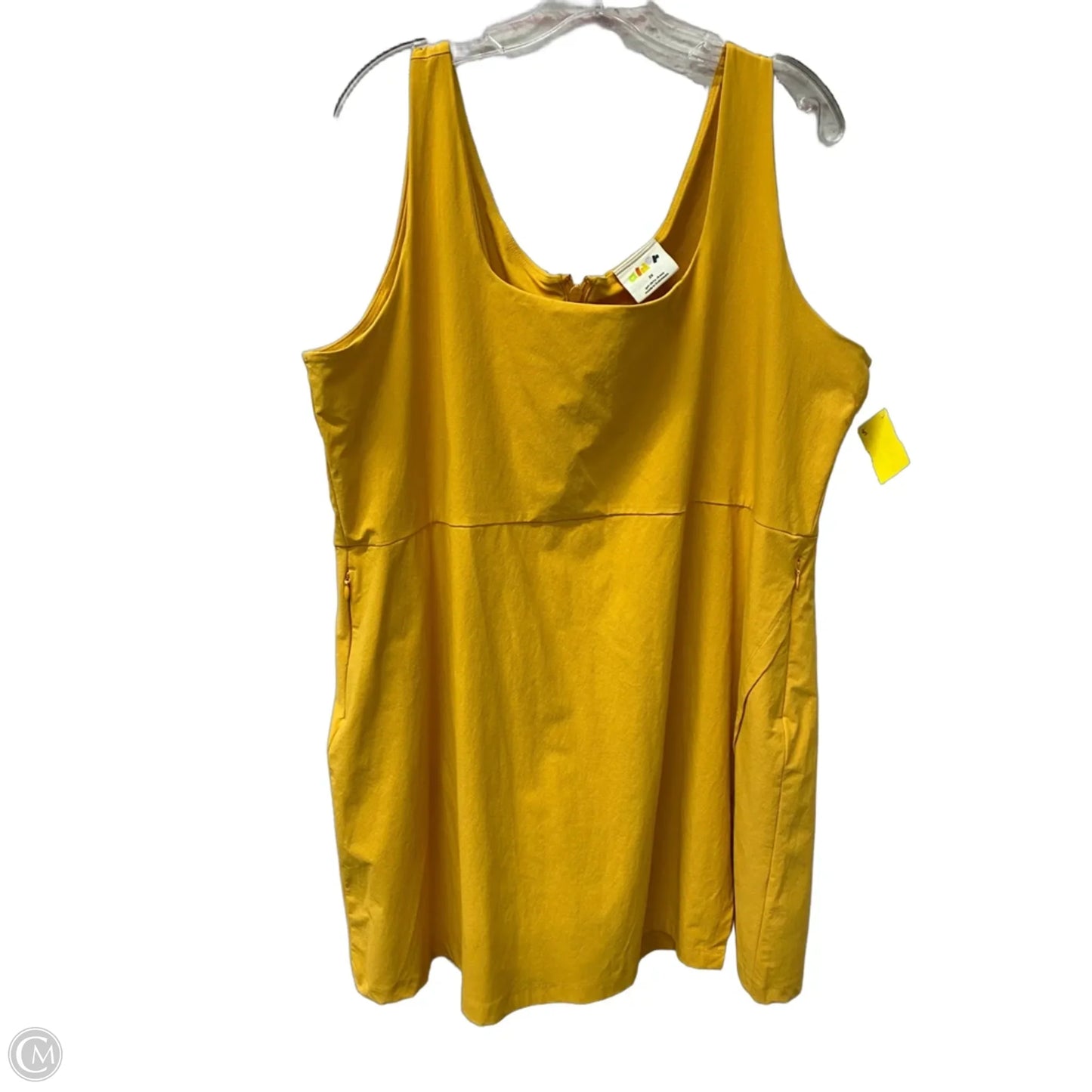 Dress Casual Short By alder In Yellow, Size: 2x