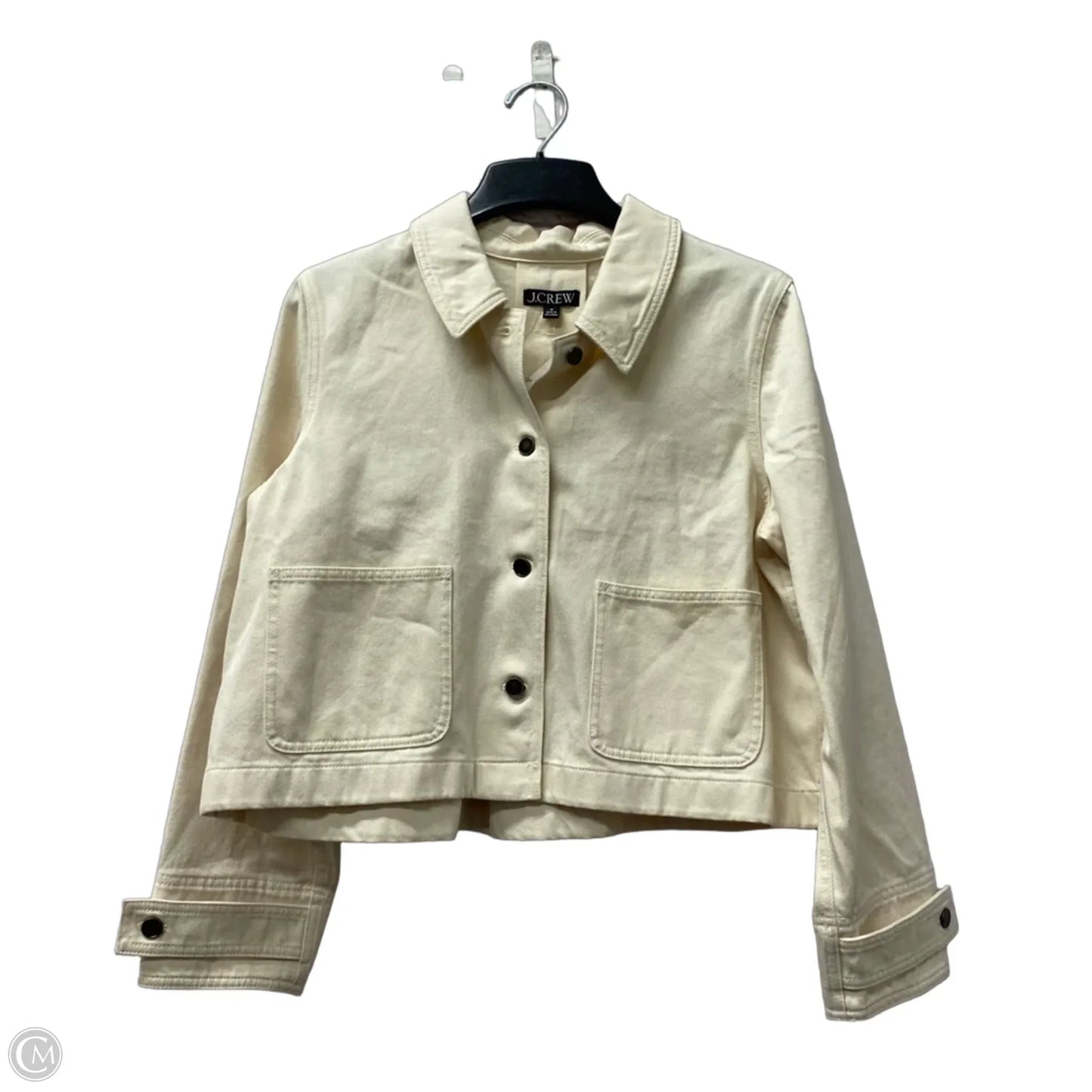 Jacket Denim By J. Crew In Cream, Size: M