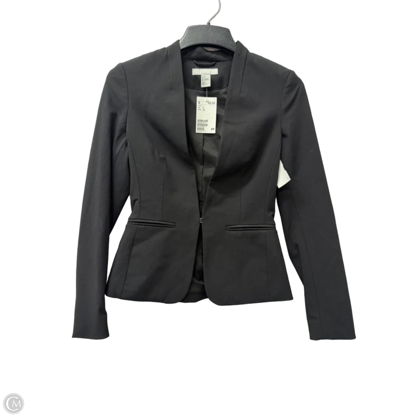 Blazer By H&m In Black, Size: Xs