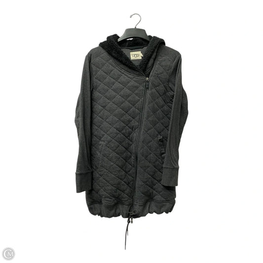 Coat Designer By Ugg In Grey, Size: L