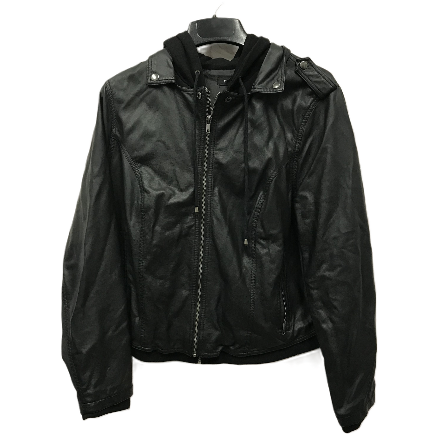 Black Jacket Moto By Torrid, Size: 2x