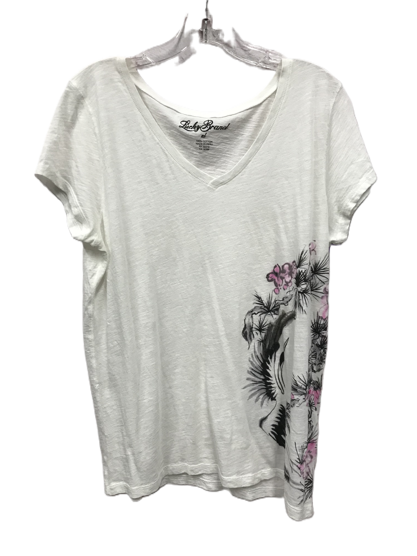 Top Short Sleeve By Lucky Brand  Size: Xl