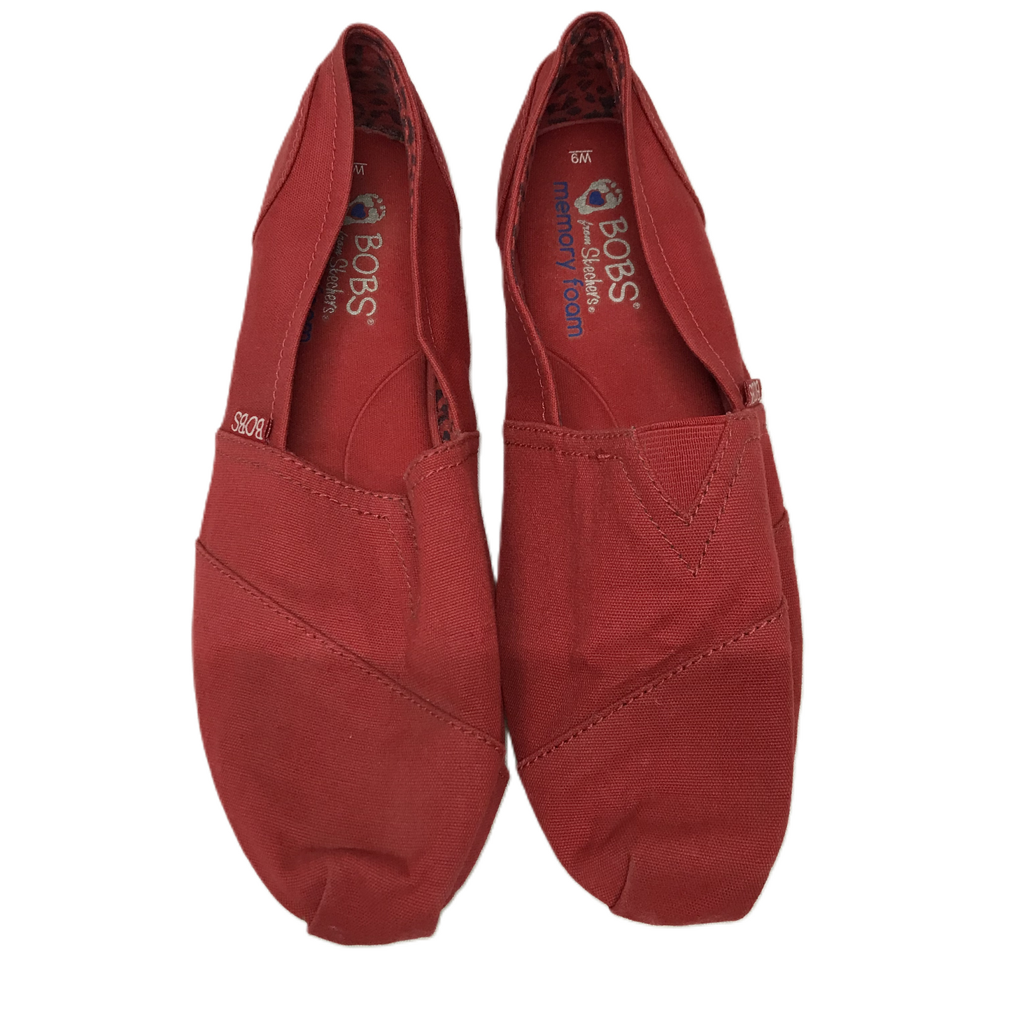 Red Shoes Flats By Bobs, Size: 9