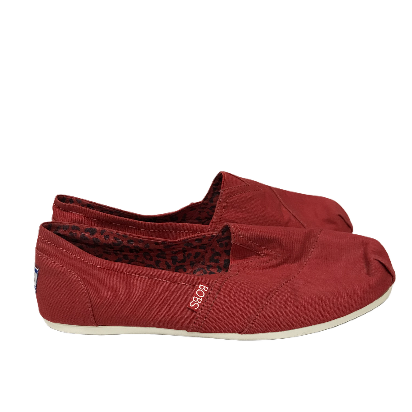 Red Shoes Flats By Bobs, Size: 9