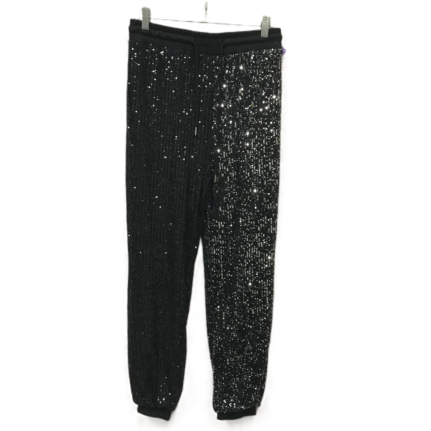 Black & Silver Pants Joggers By dance & marvel, Size: 8