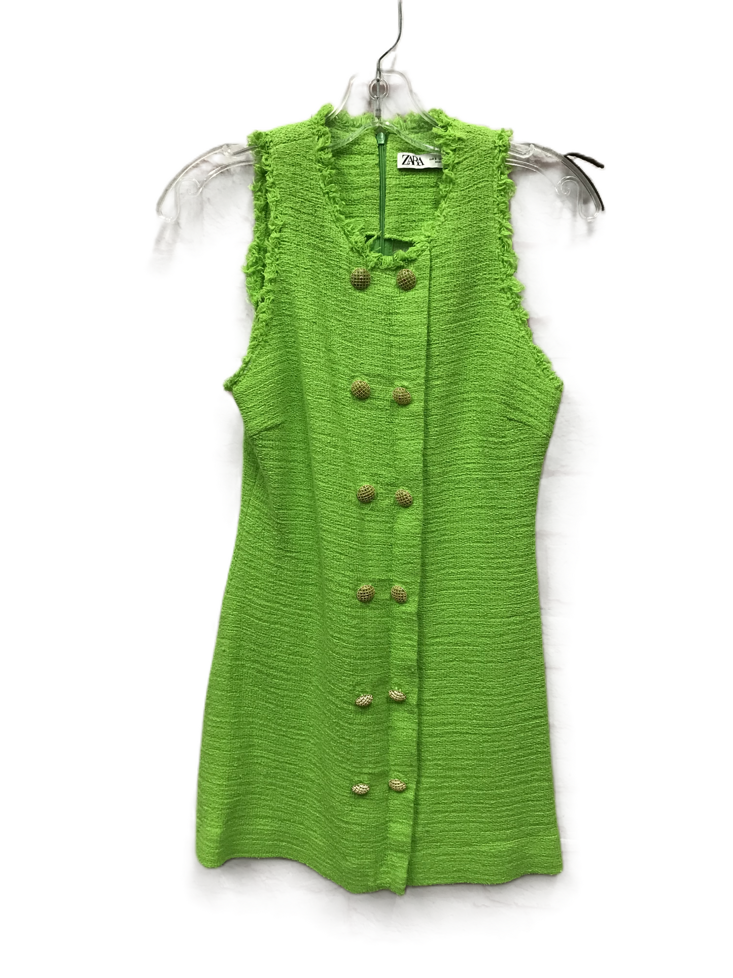 Green Dress Casual Short By Zara, Size: S