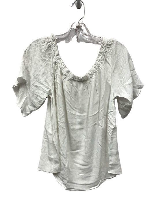 White Top Short Sleeve By Maurices, Size: L