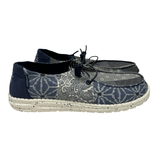 Blue Shoes Flats By Hey Dude, Size: 10