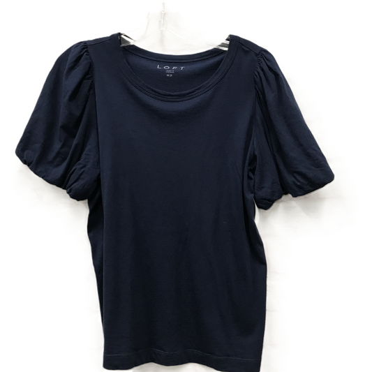 Blue Top Short Sleeve By Loft, Size: Petite  M