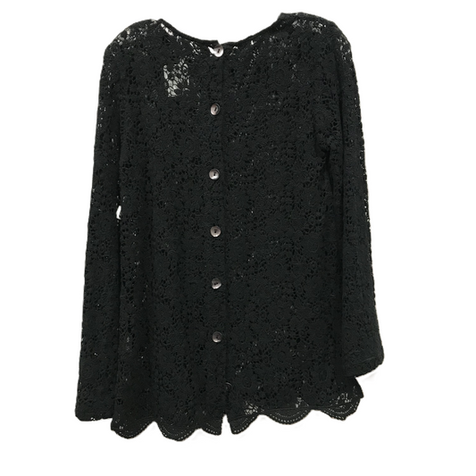 Black Top Long Sleeve By Free People, Size: S