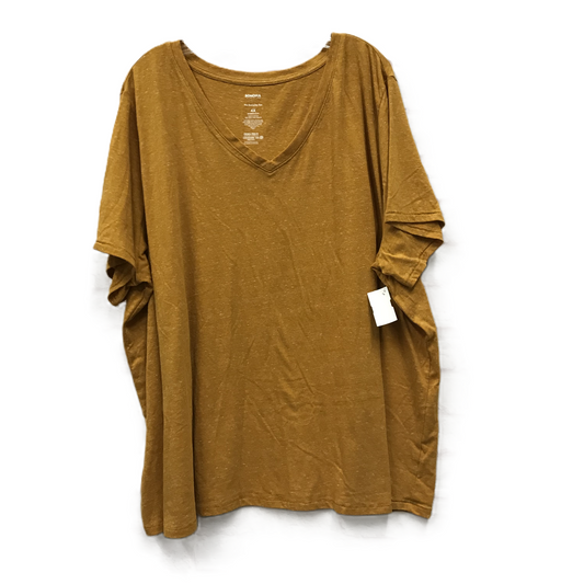 Orange Top Short Sleeve By Sonoma, Size: 4x