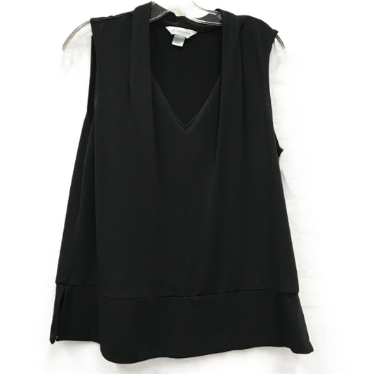 Black Top Sleeveless By Liz Claiborne, Size: L