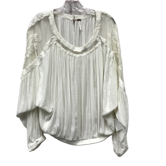 Ivory Top Long Sleeve By Free People, Size: L