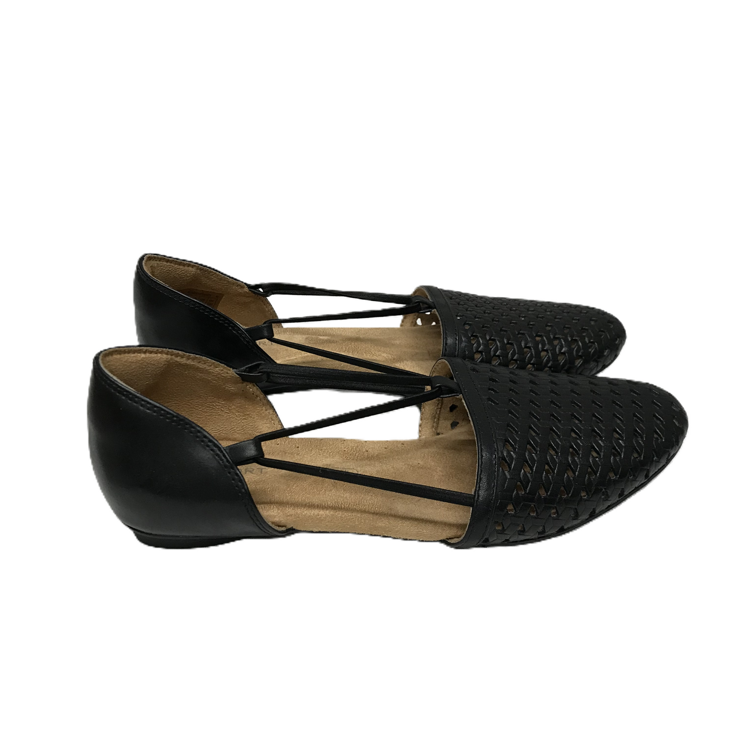 Black Shoes Flats By Rockport, Size: 8