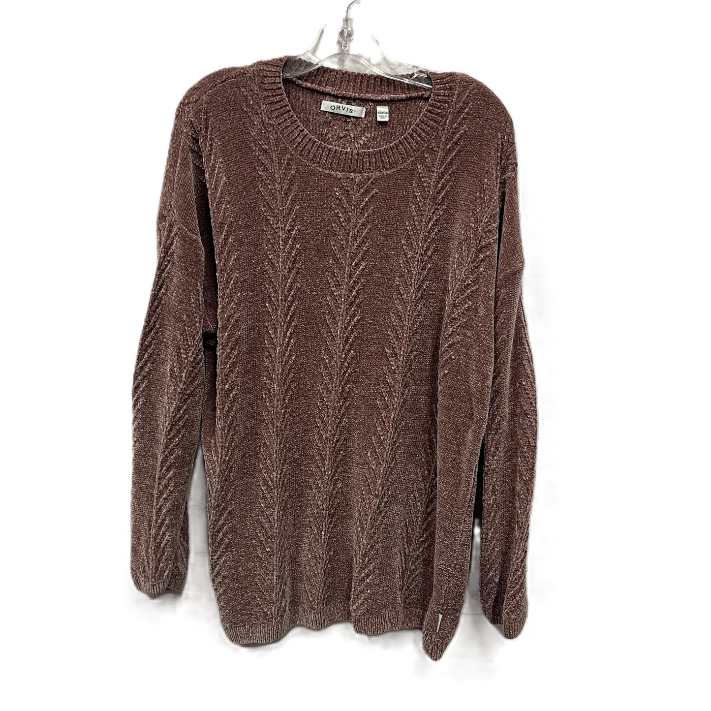 Sweater By Orvis In Mauve, Size: 1x