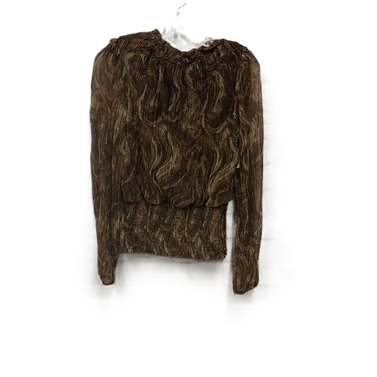 Top Long Sleeve By Joie In Brown, Size: M