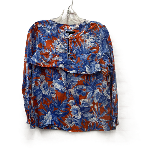 Top Long Sleeve By J. Crew In Blue & Red, Size: S