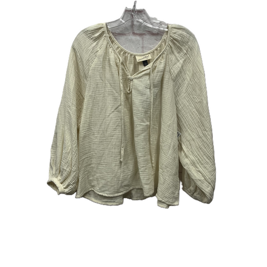 Top Long Sleeve By Universal Thread In Cream, Size: Xl