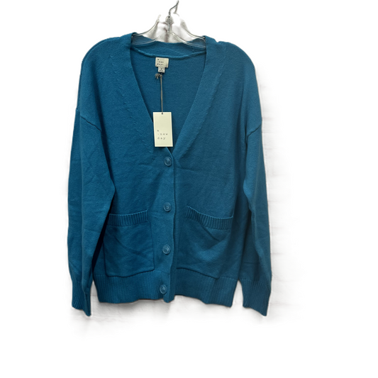 Sweater Cardigan By A New Day In Blue, Size: S