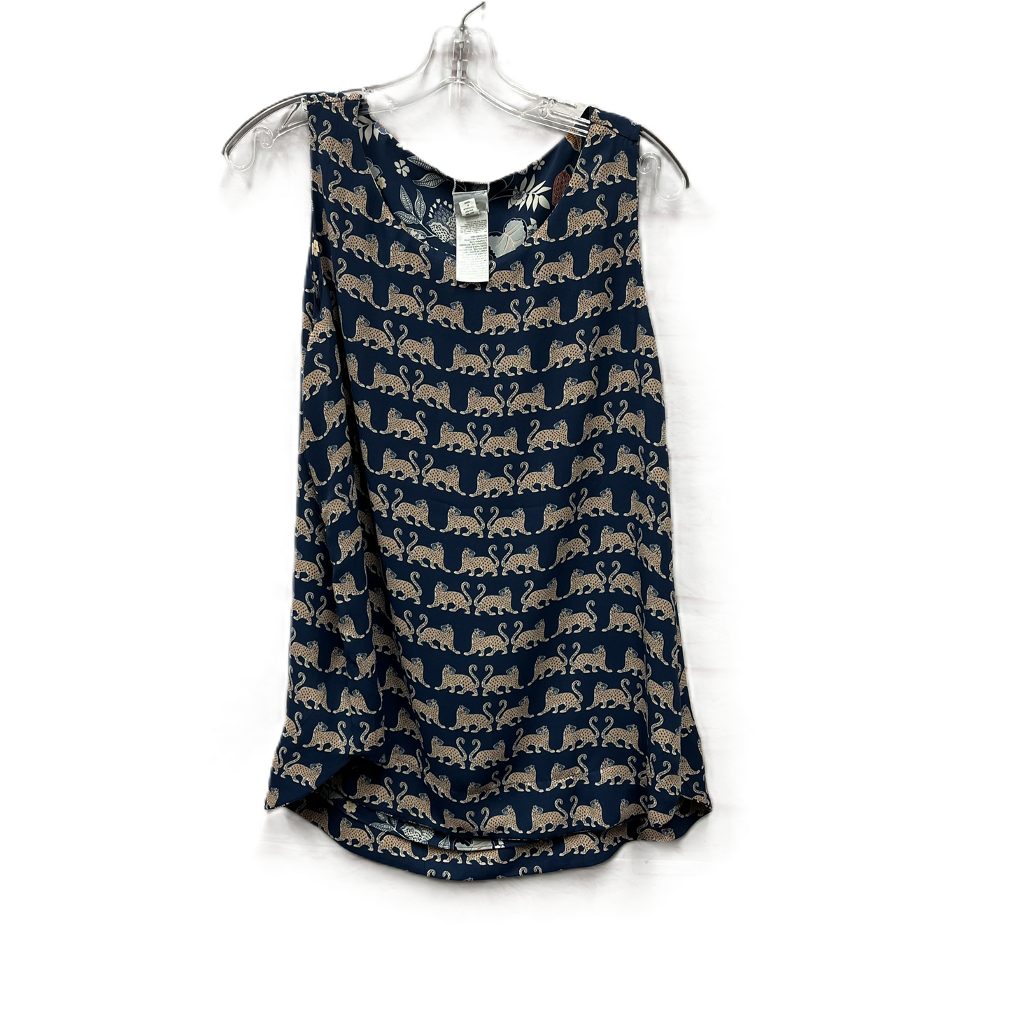 Top Sleeveless By Chicos In Blue, Size: Large