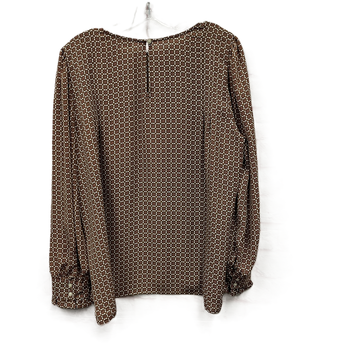 Top Long Sleeve By Loft In Brown, Size: L