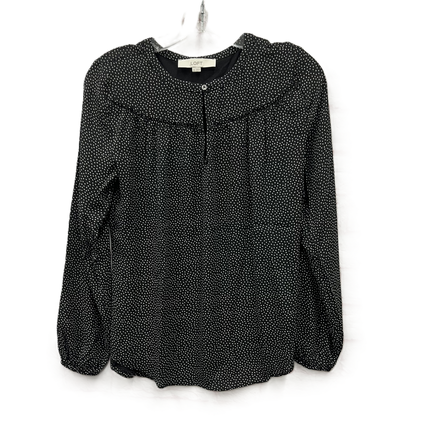 Top Long Sleeve By Loft In Black, Size: S