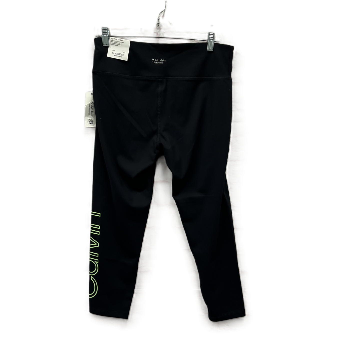 Athletic Leggings By Calvin Klein Performance In Black, Size: Xl