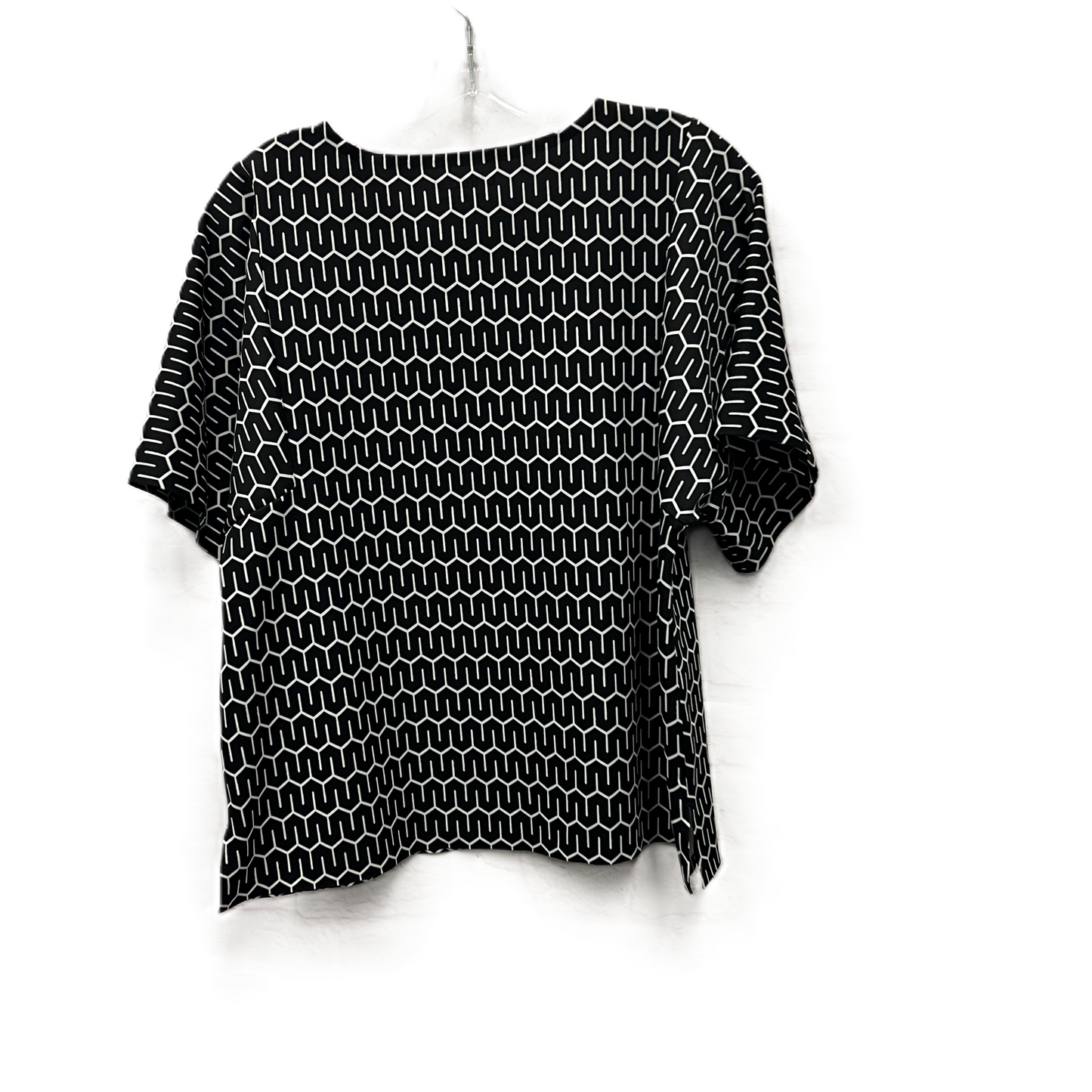 Top Short Sleeve By Chicos In Black, Size: M