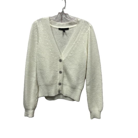 Sweater Cardigan By White House Black Market In White, Size: M