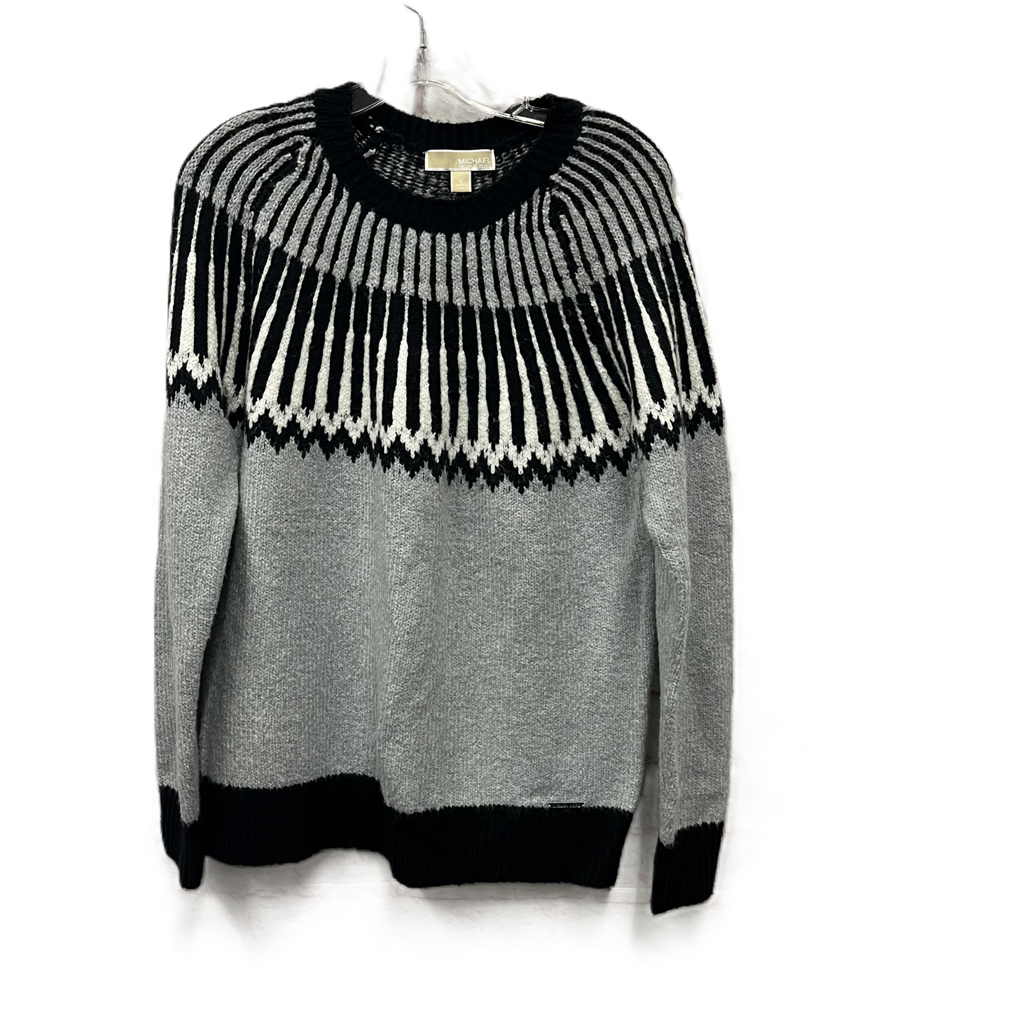 Sweater By Michael By Michael Kors In Grey, Size: M