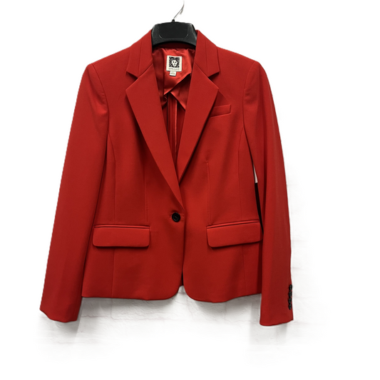 Blazer By Anne Klein In Red, Size: M