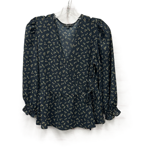 Top Long Sleeve By Madewell In Blue, Size: S