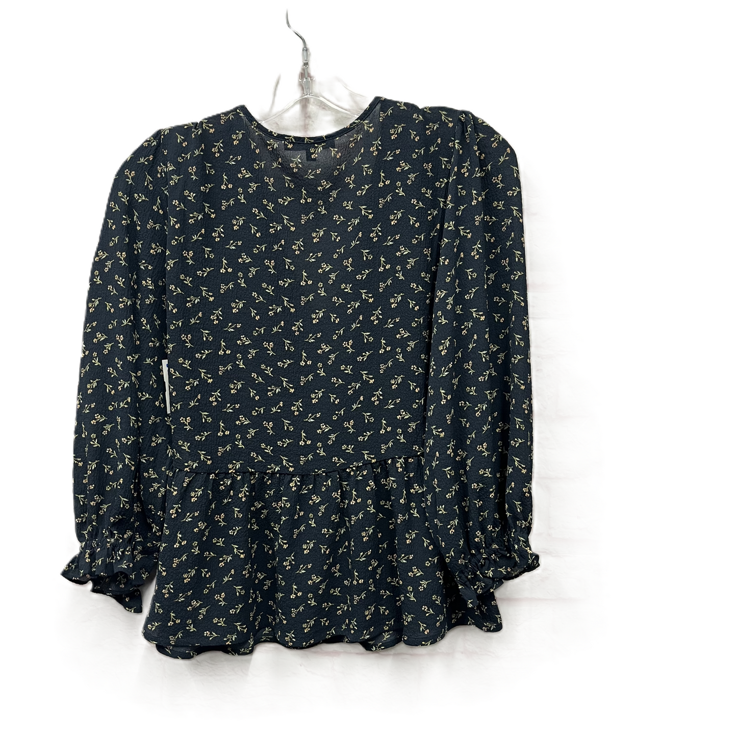 Top Long Sleeve By Madewell In Blue, Size: S